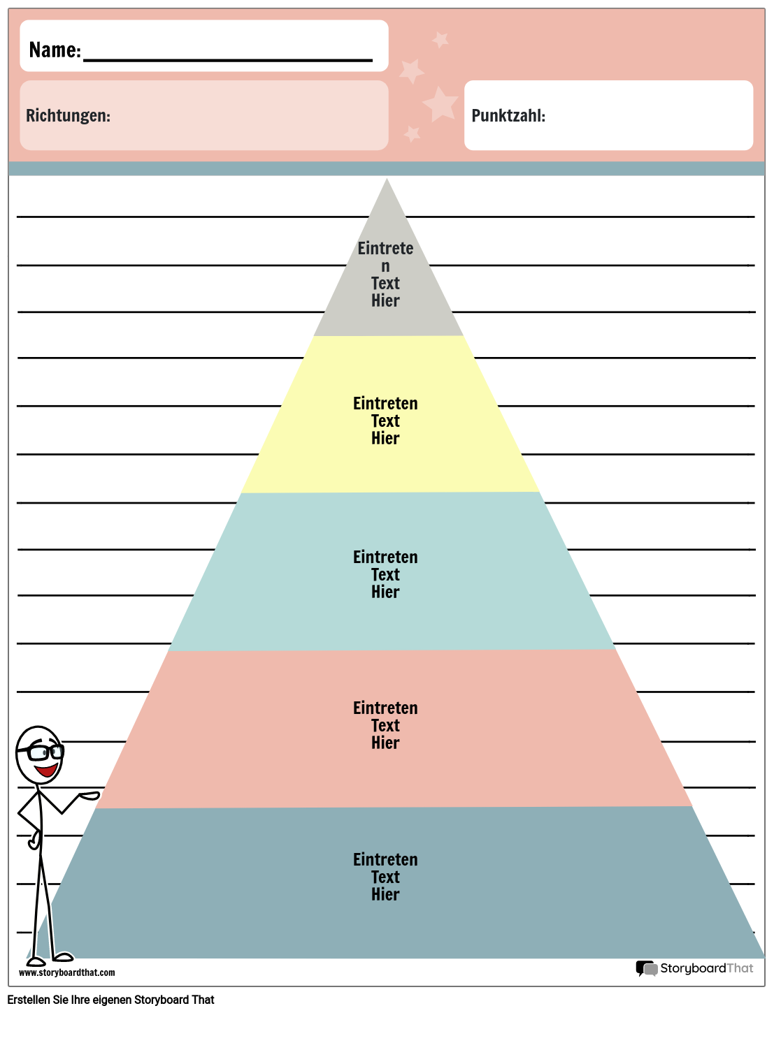 Grafik-Organizer Pyramide