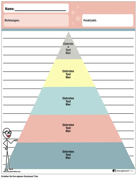 Grafik-Organizer Pyramide