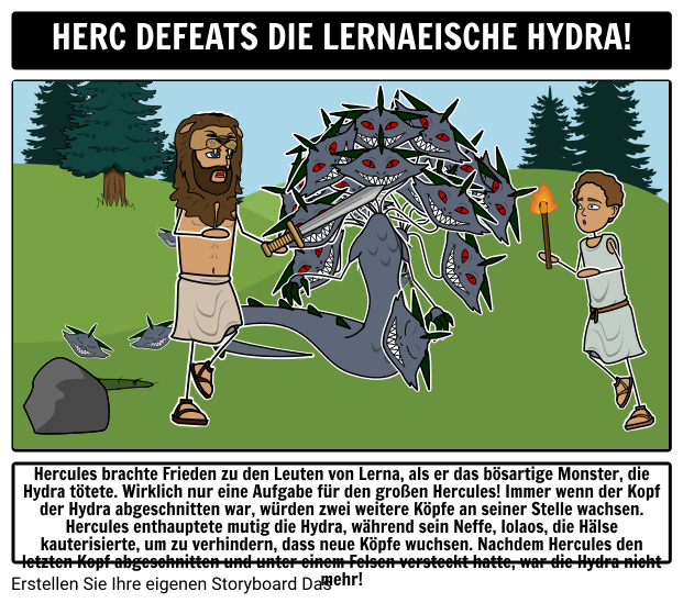 Herakles Lernaeanische Hydra