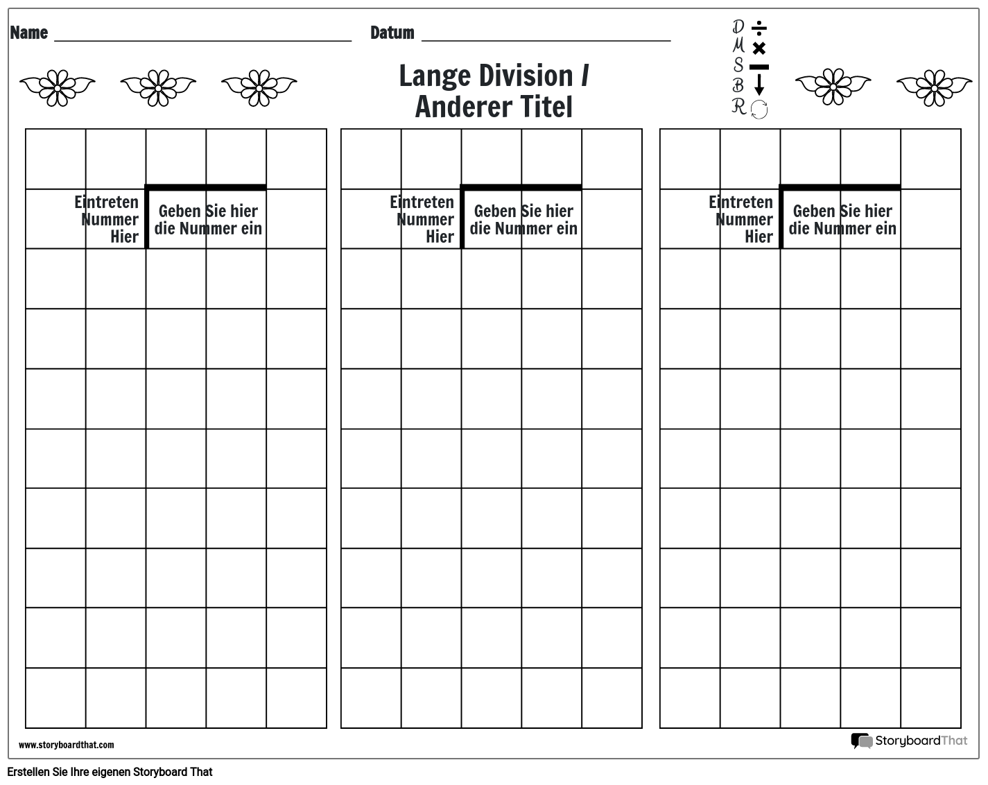 Lange Division 8
