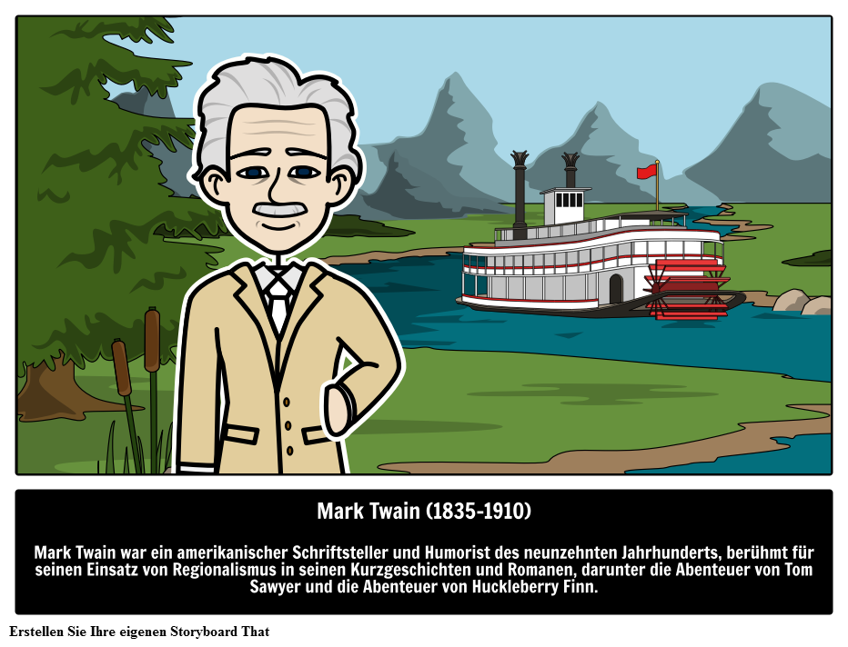 Mark Twain: Amerikanischer Autor und Humorist 