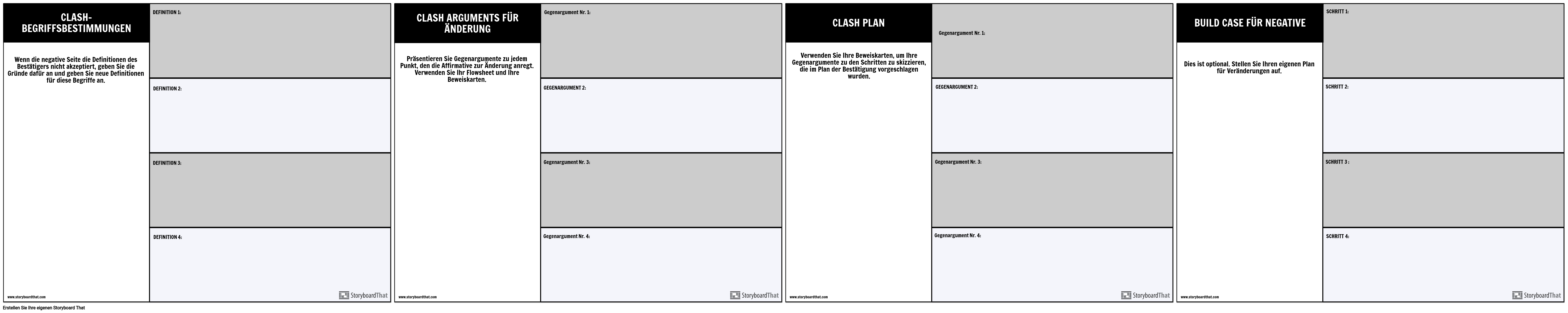 Negative Konstruktion Diskutieren Storyboard O De examples