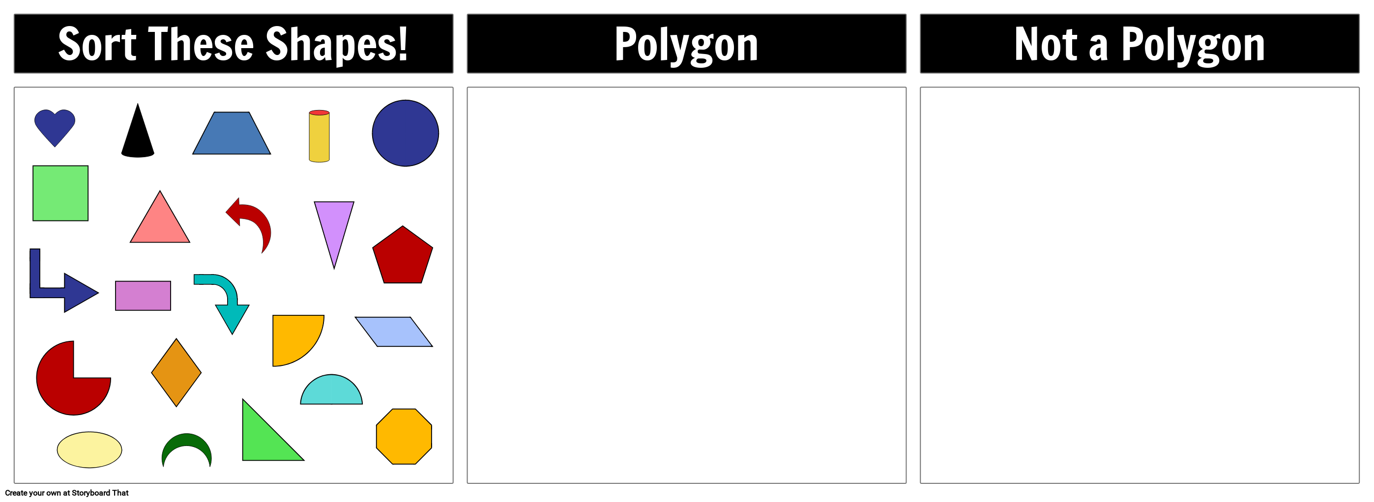 Polygon-Sortiervorlage