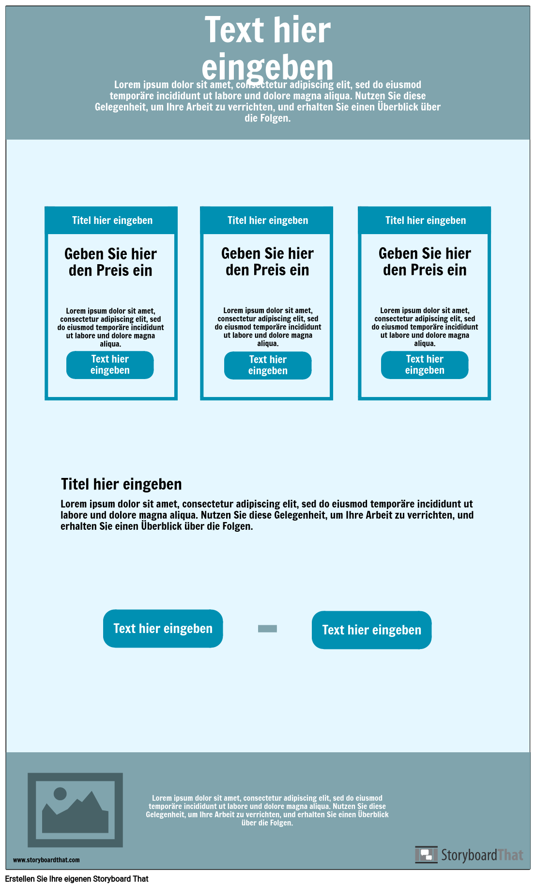 Pricing Seite-Wireframe 3