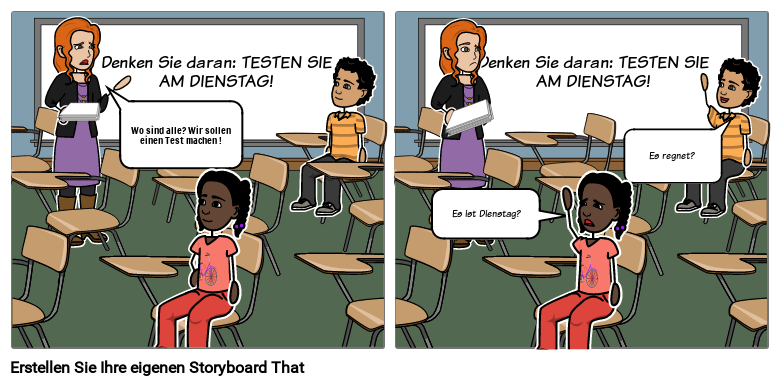 PSA Comic – Test – Schule für Bekanntmachungen im öffentlichen Dienst