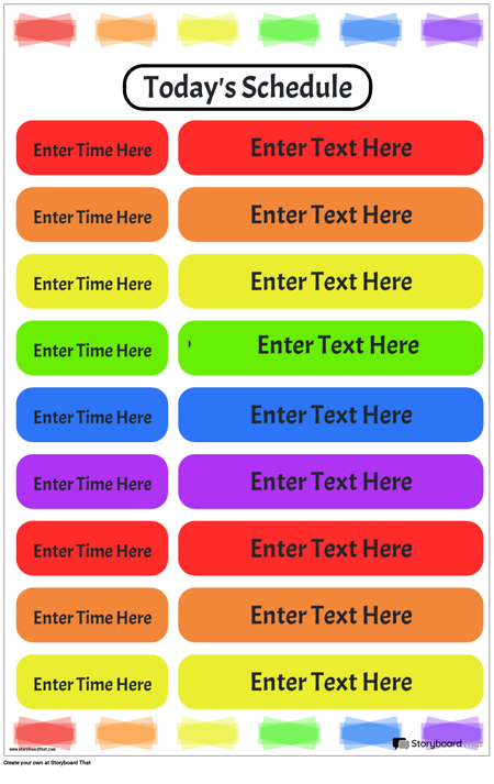 Unterrichtsplan Poster | Stundenpläne für das Klassenzimmer