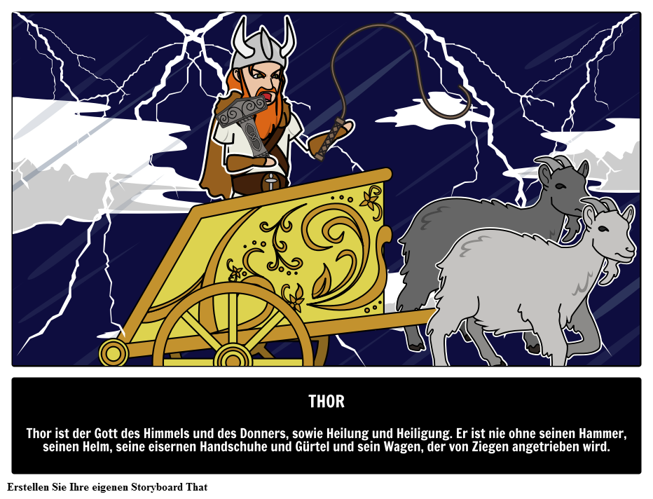 Thor Nordischer Gott des Himmels und des Donners 