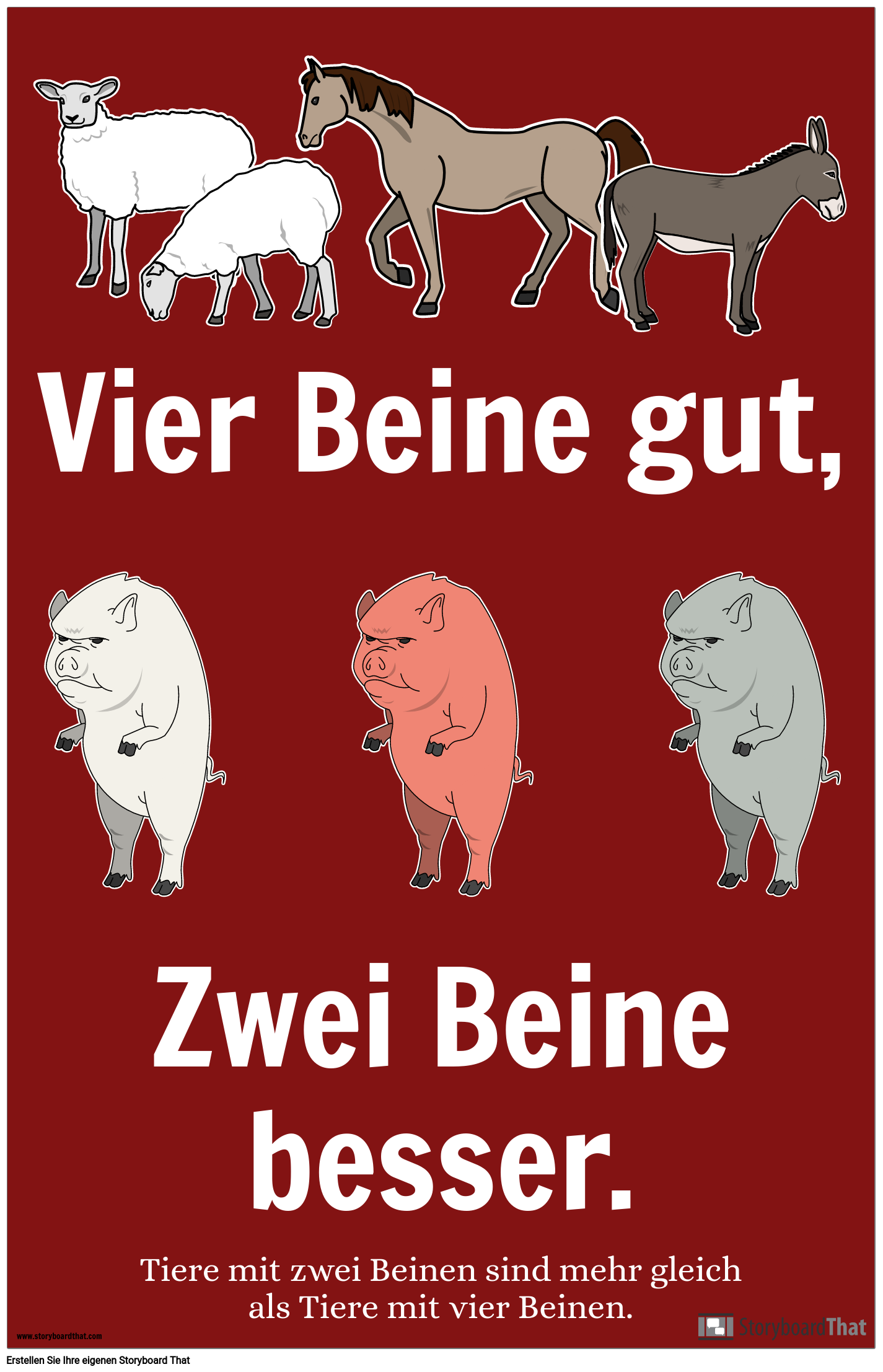 Tierfarm Propaganda Poster