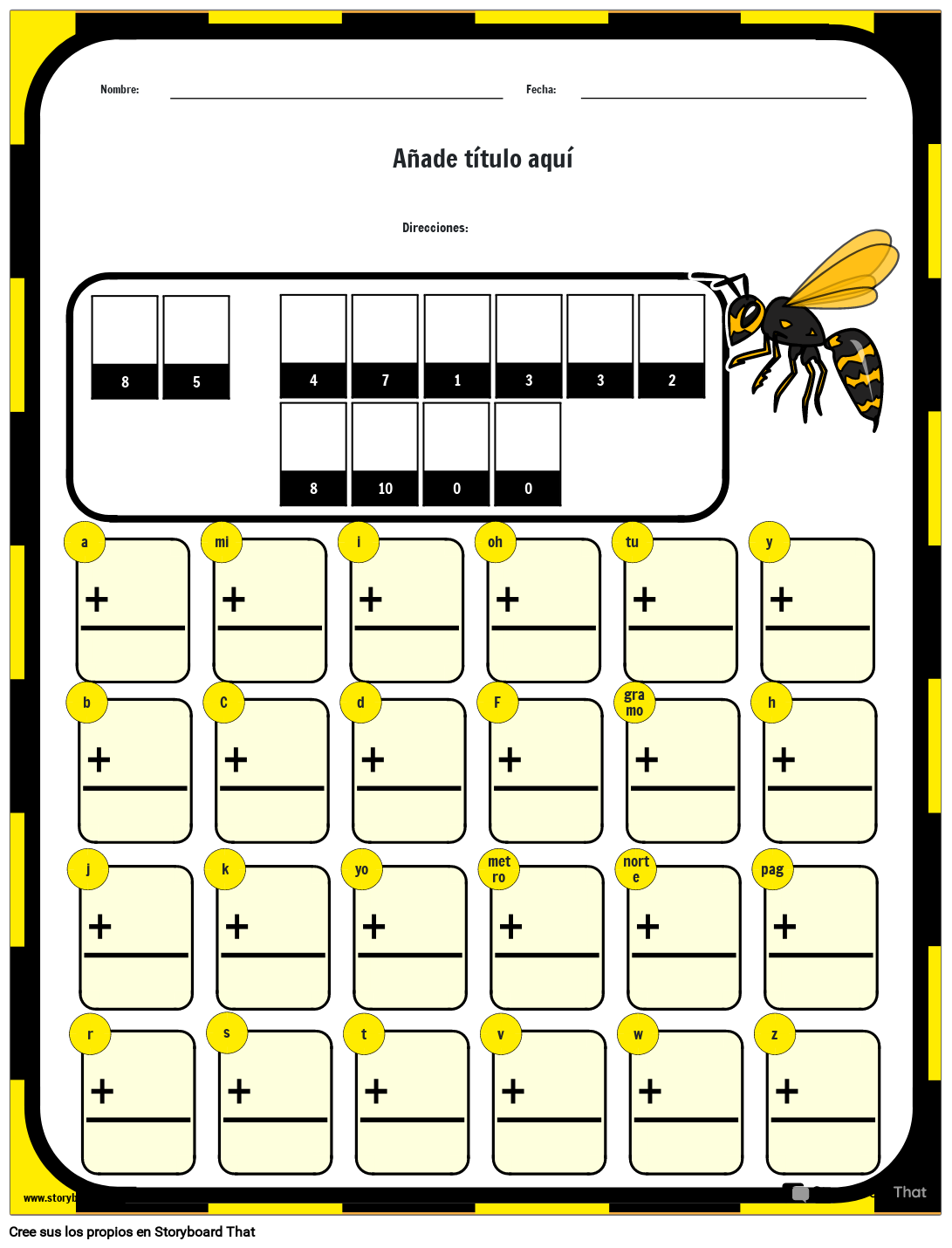 ¿Cómo van las abejas a la escuela? - Hoja de trabajo de acertijo matemático