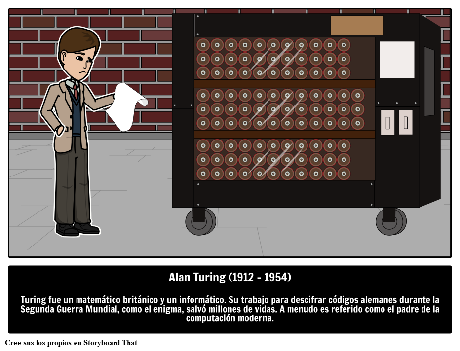 Máquina de Alan Turing | Científico De La Computadora | Buena Gente