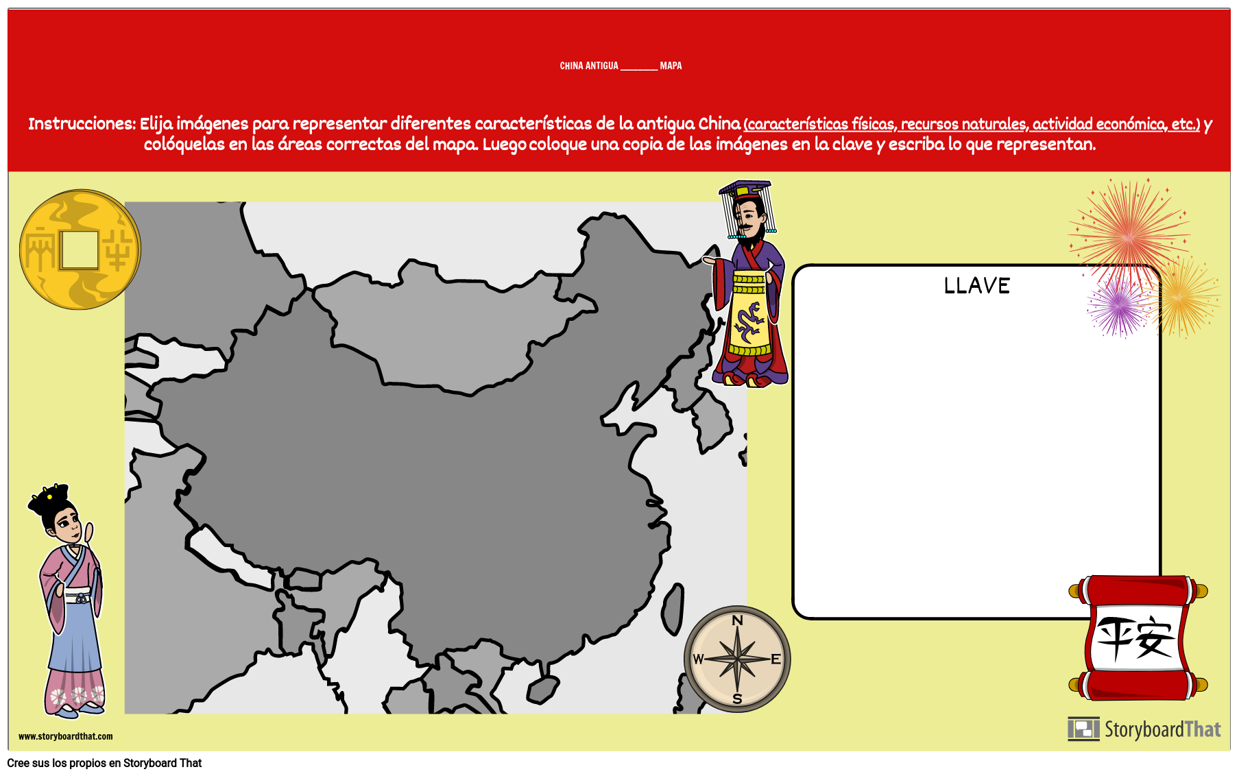 China Antigua Haz tu Propio Mapa