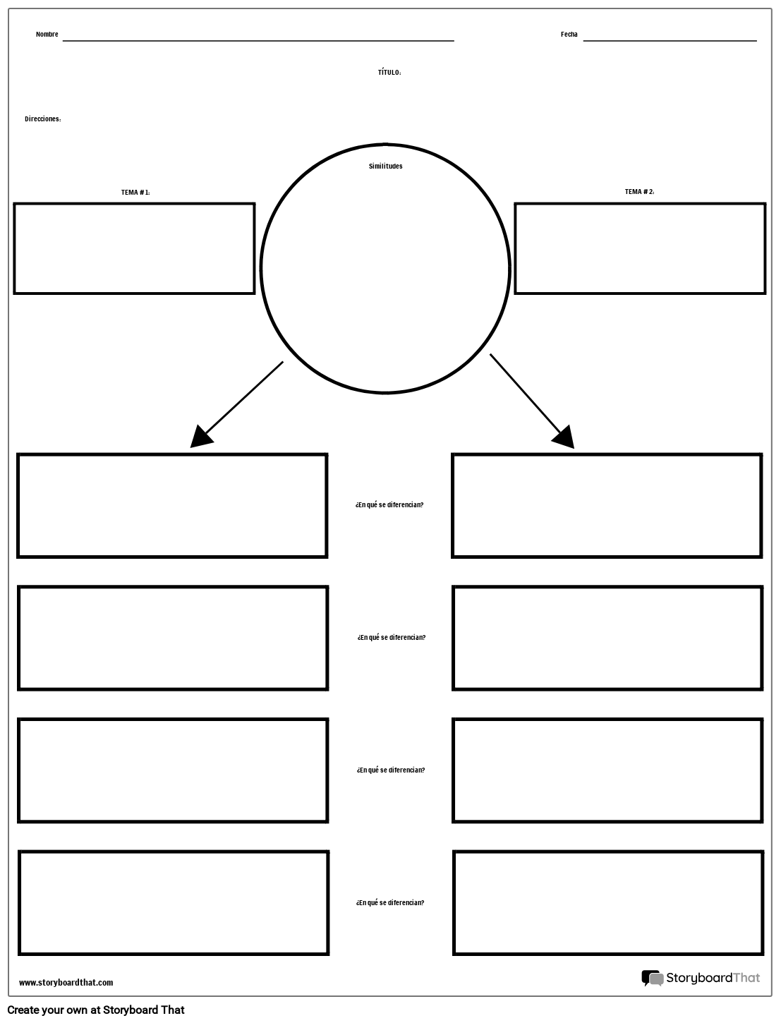 Comparar Tabla De Contraste Storyboard Por Es examples