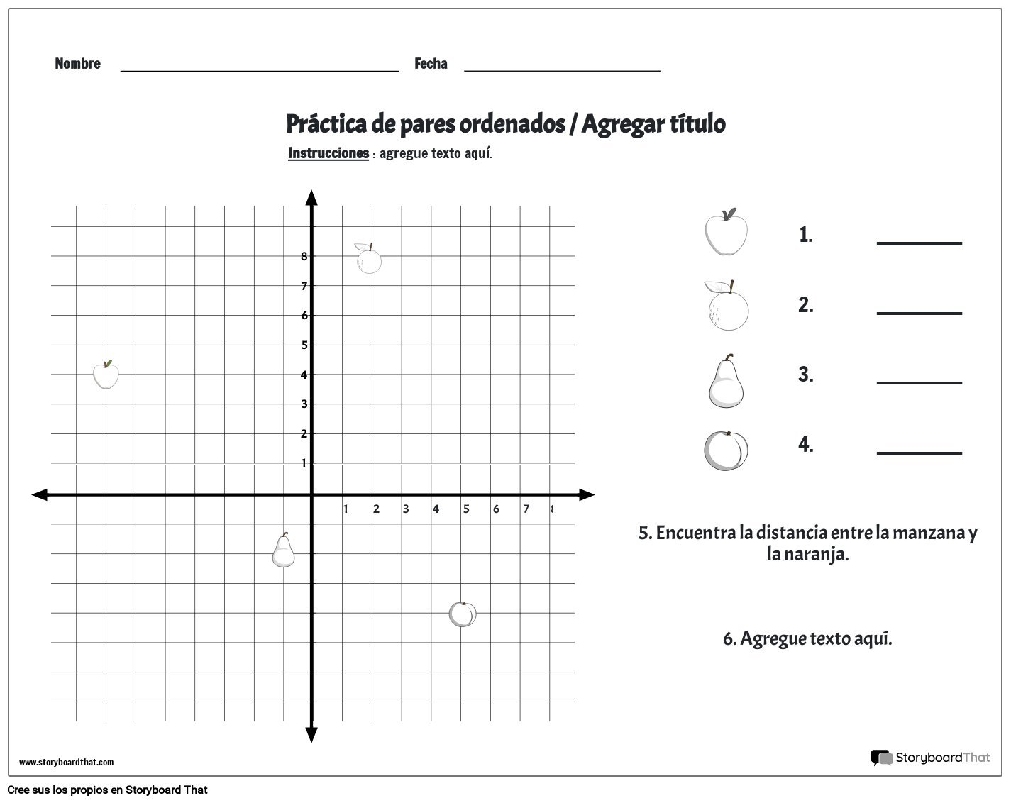 Coordina con fruta - BW