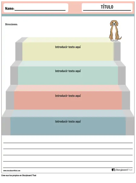 Escaleras Organizador Gráfico