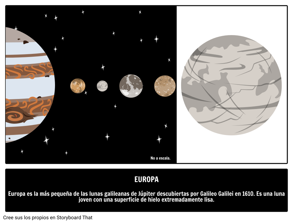 La Luna Galileana Europa 