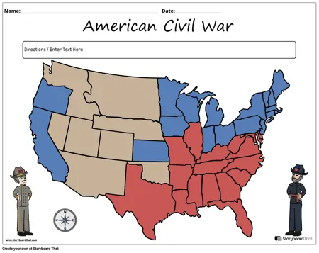 Hoja de Trabajo del Mapa de la Guerra Civil