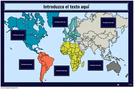 Infografía del Mapa del Mundo