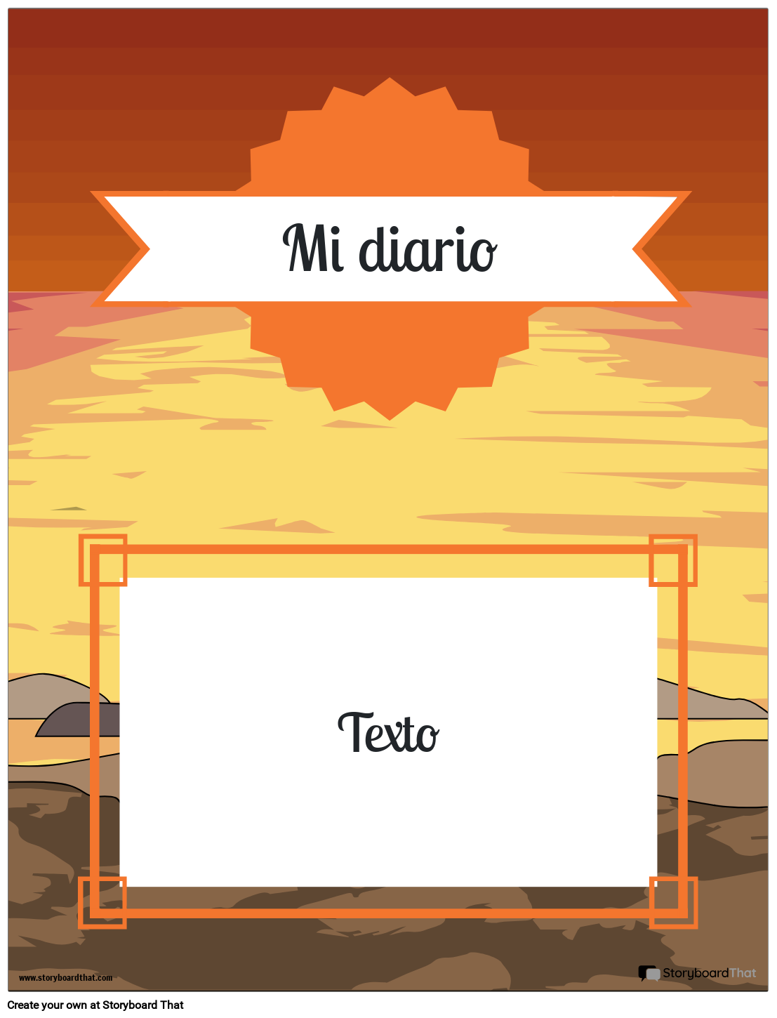 Plantillas De Portada De Diario Gratuitas De Storyboard That
