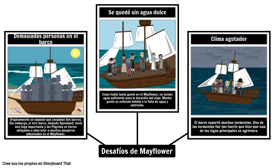 Mayflower Challenges Spider Map