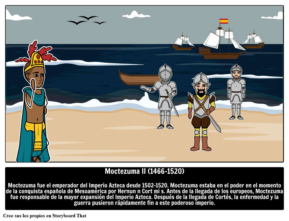Moctezuma II o Montezuma II - Gobernante del Imperio Azteca 