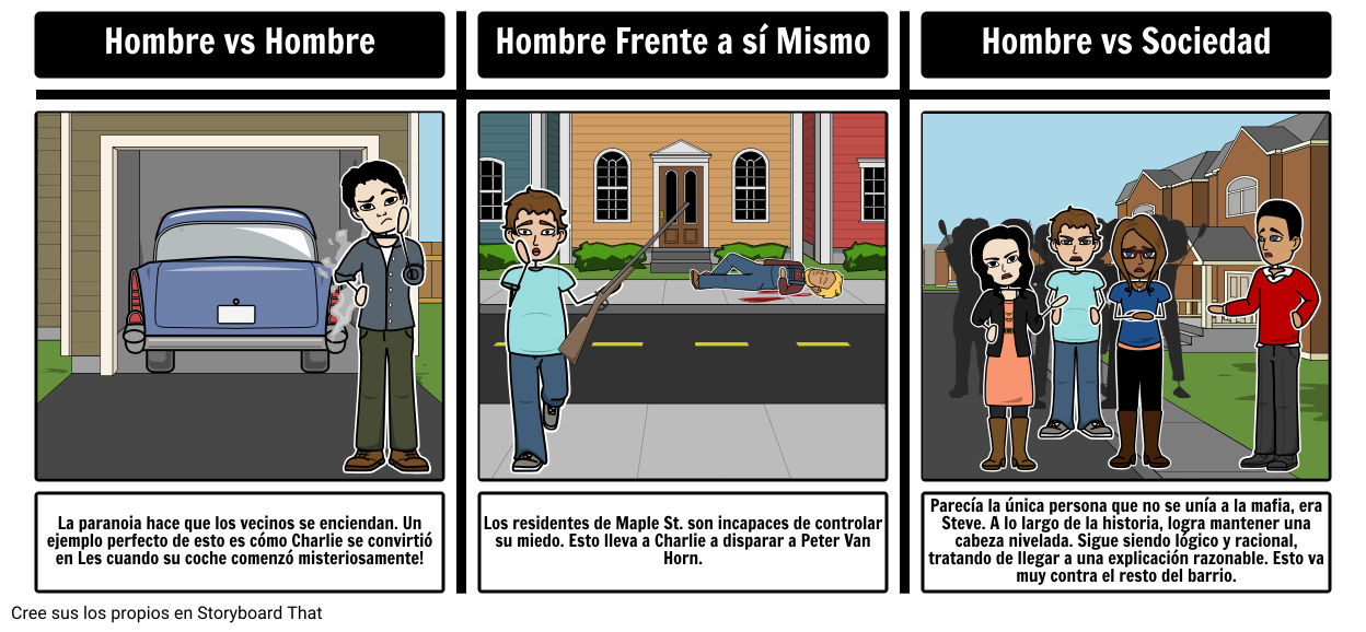 Monsters on Maple St. Conflicto Literario