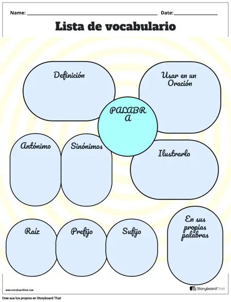 Nueva Plantilla de Vocabulario de Página de Creación 4