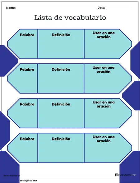 Nueva Plantilla de Vocabulario de Página de Creación 5
