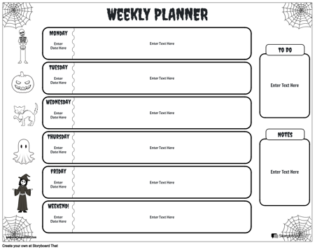 Planificador Semanal BW 2