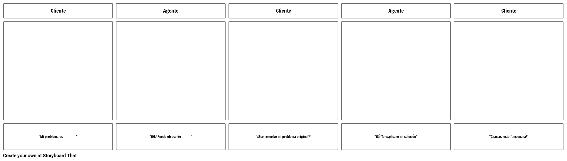 Plantilla de Escenario de Cliente