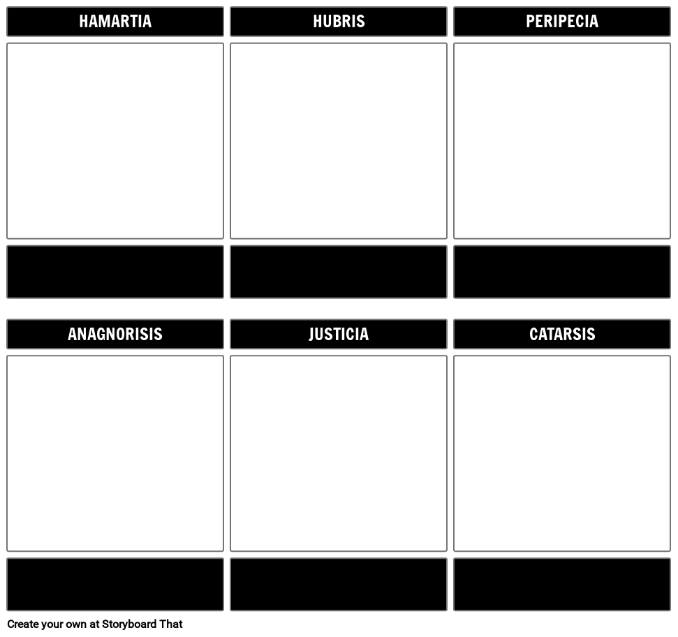 Plantilla de Héroe Trágico en Blanco