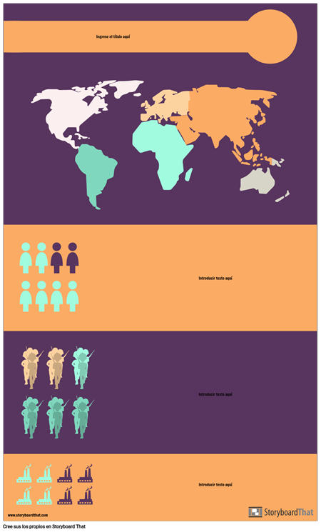 Plantilla de Infografía Mundial