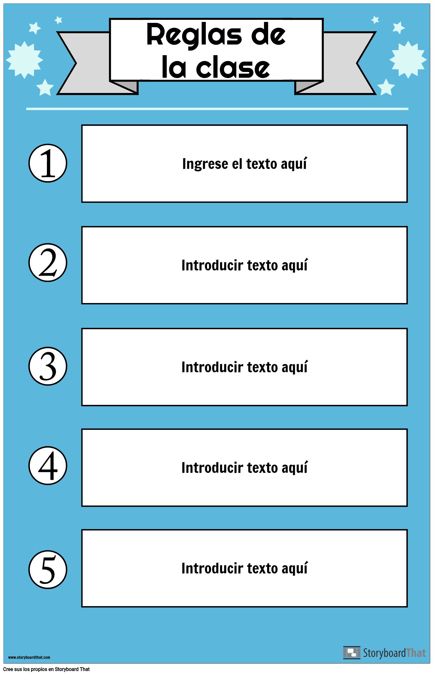 Reglas De Clase Poster 1 Storyboard Por Es Examples 2640