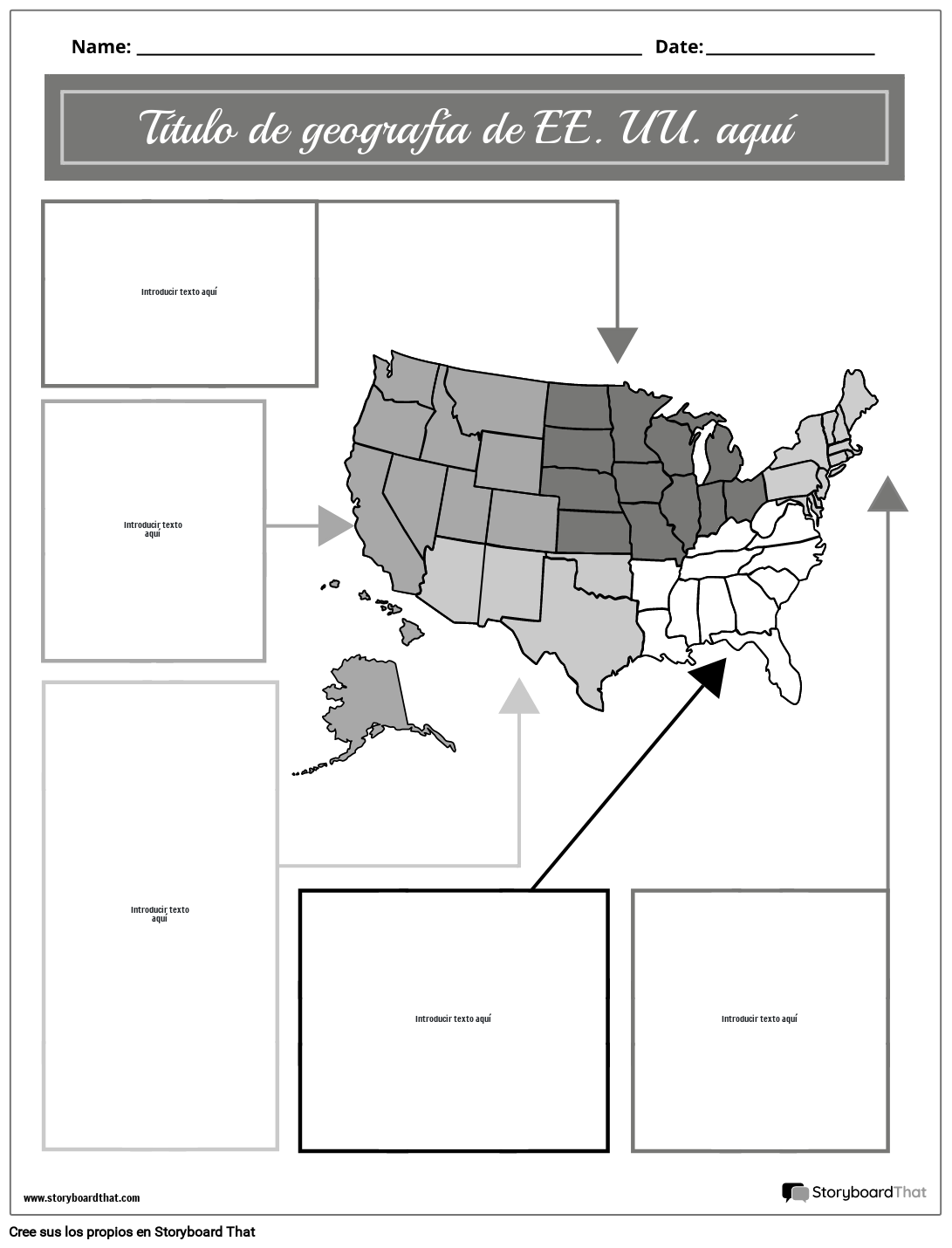 Retrato Geográfico de EE. UU. en Blanco y Negro 2