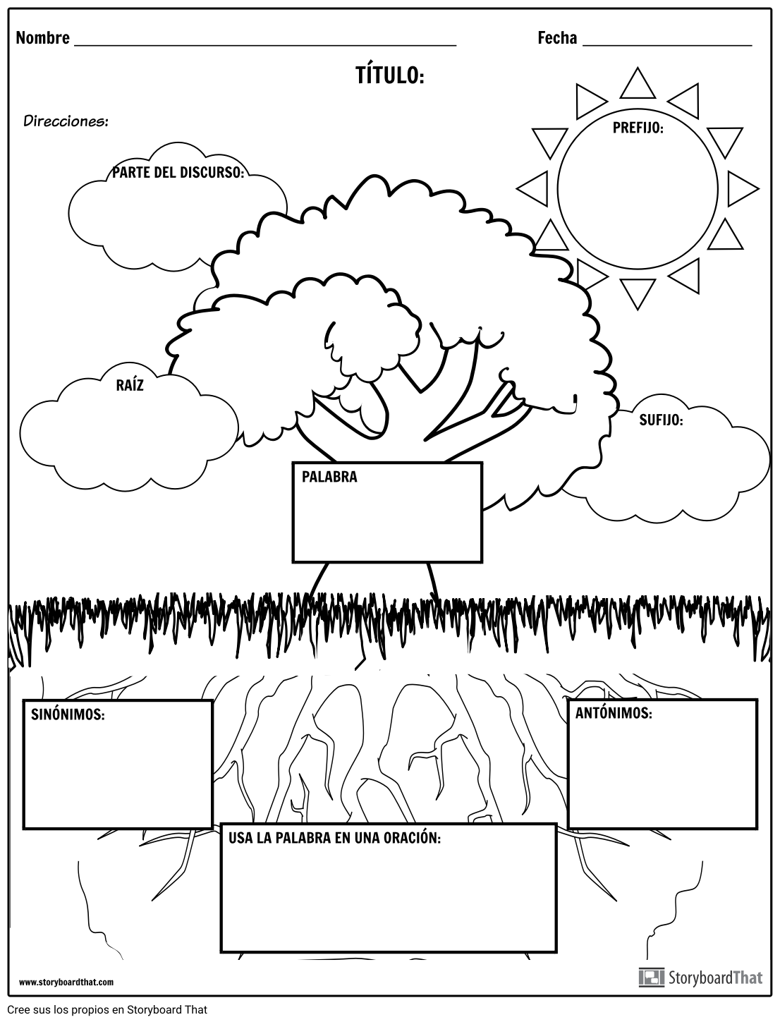 Vocabulario - Fun Nature Theme