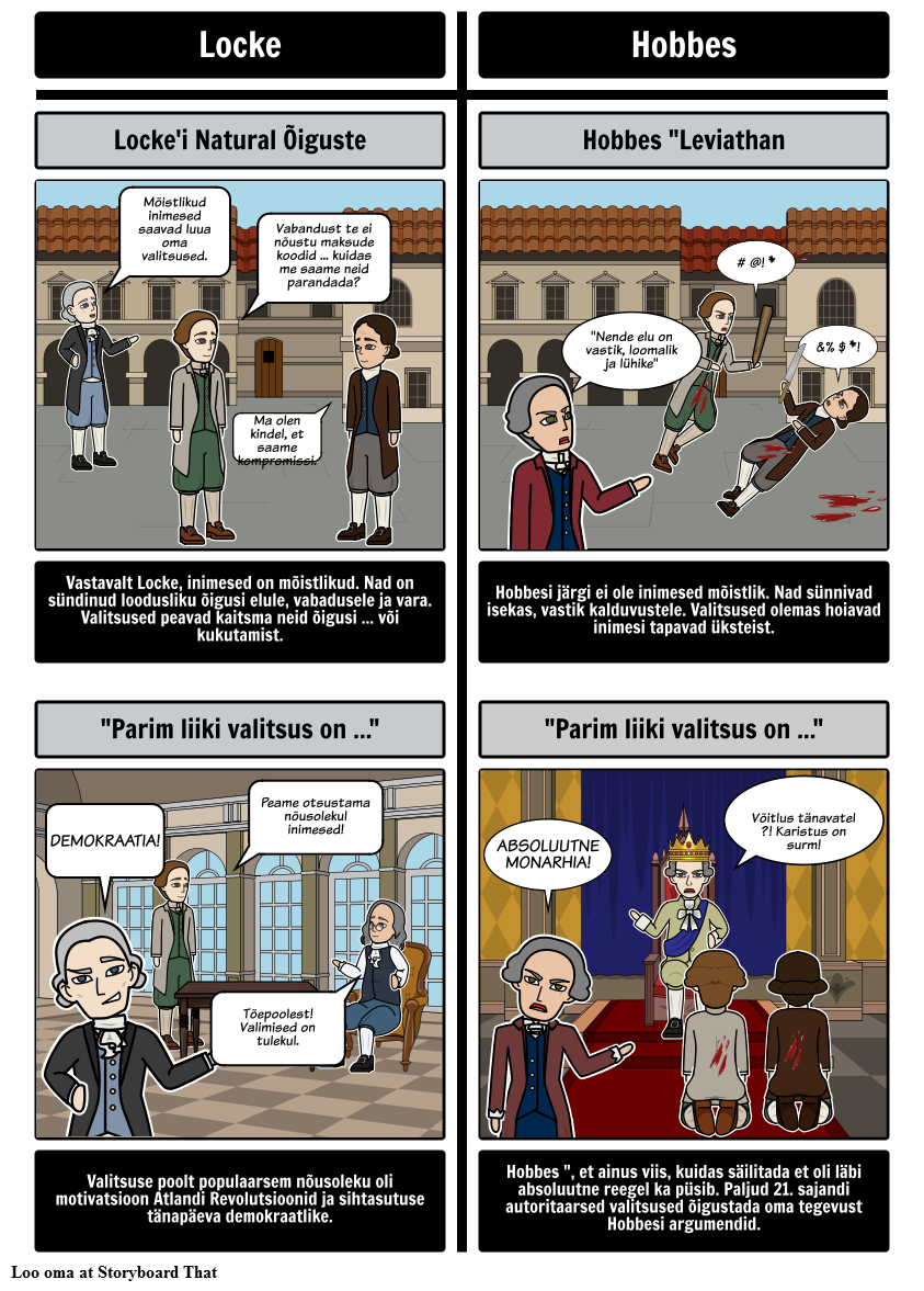 Enlightenment Teaduslik Revolutsioon - Locke vs Hobbes