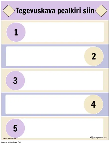 Ettevõtte Infograafiline Tegevuskava Mall 1