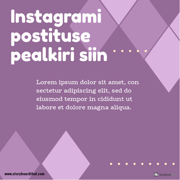 Ettevõtte Instagrami Postituse Mall 2