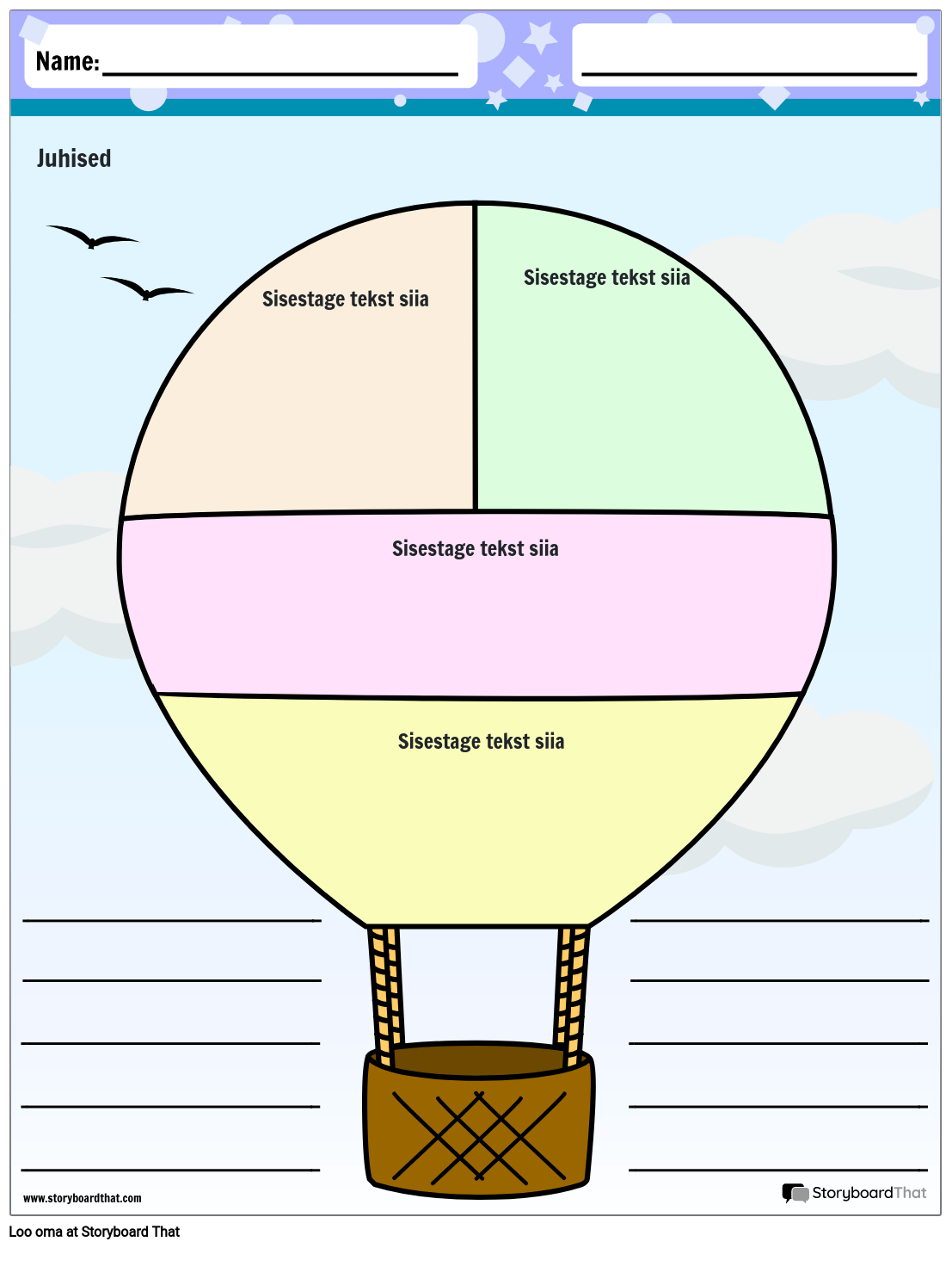 Graafiline Korraldaja Kuumaõhupall