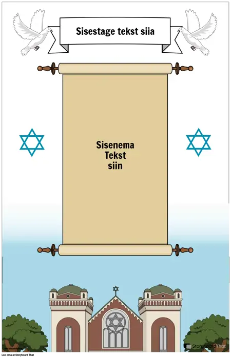Juudi plakat koos kerimisega