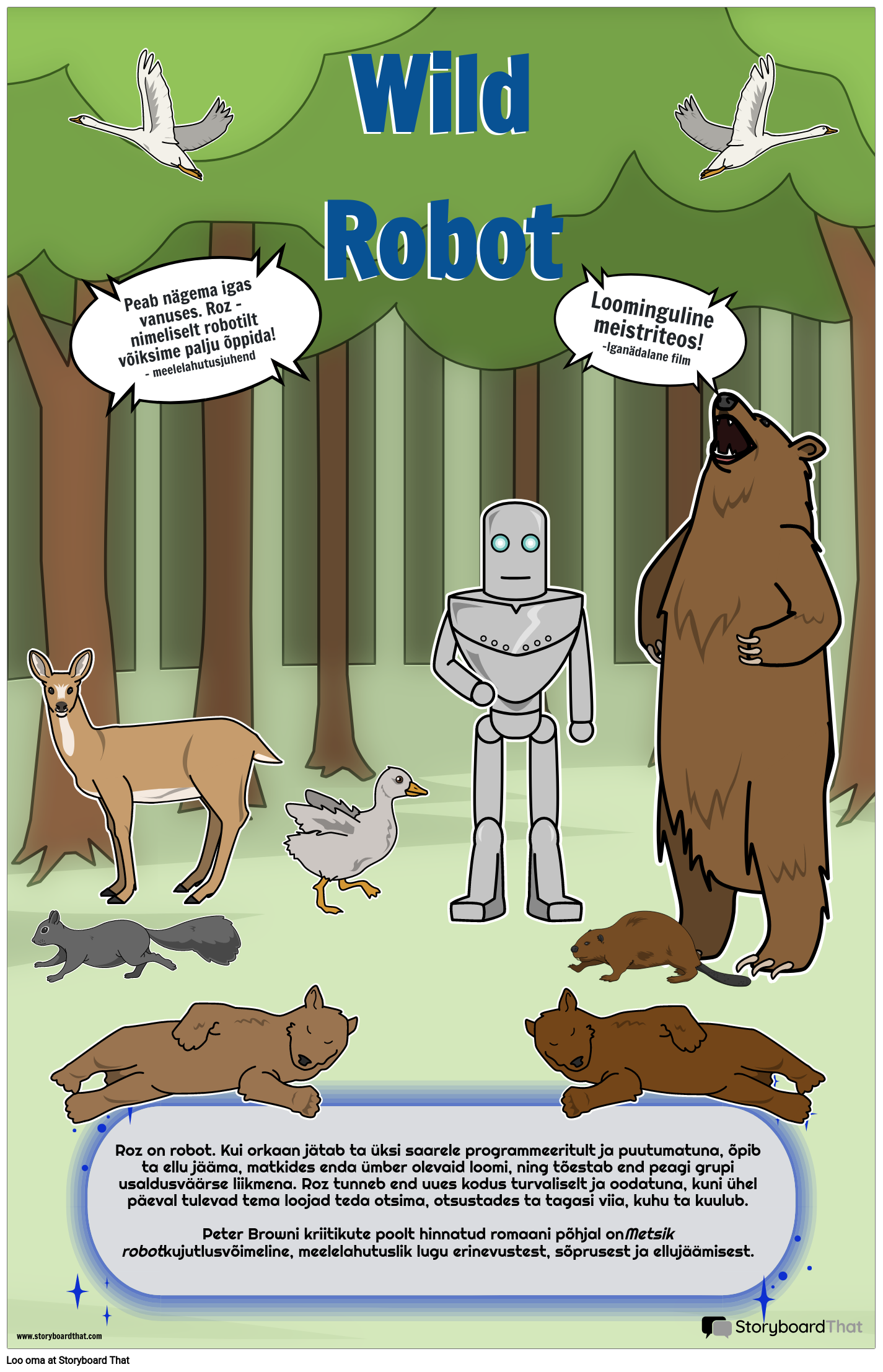 Metsiku Roboti Filmi Plakat
