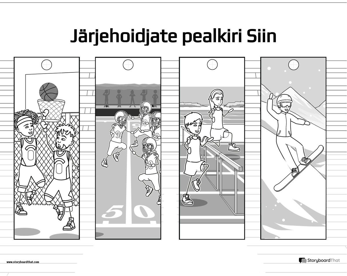 Uus Loo lehe järjehoidja mall 3 (mustvalge)