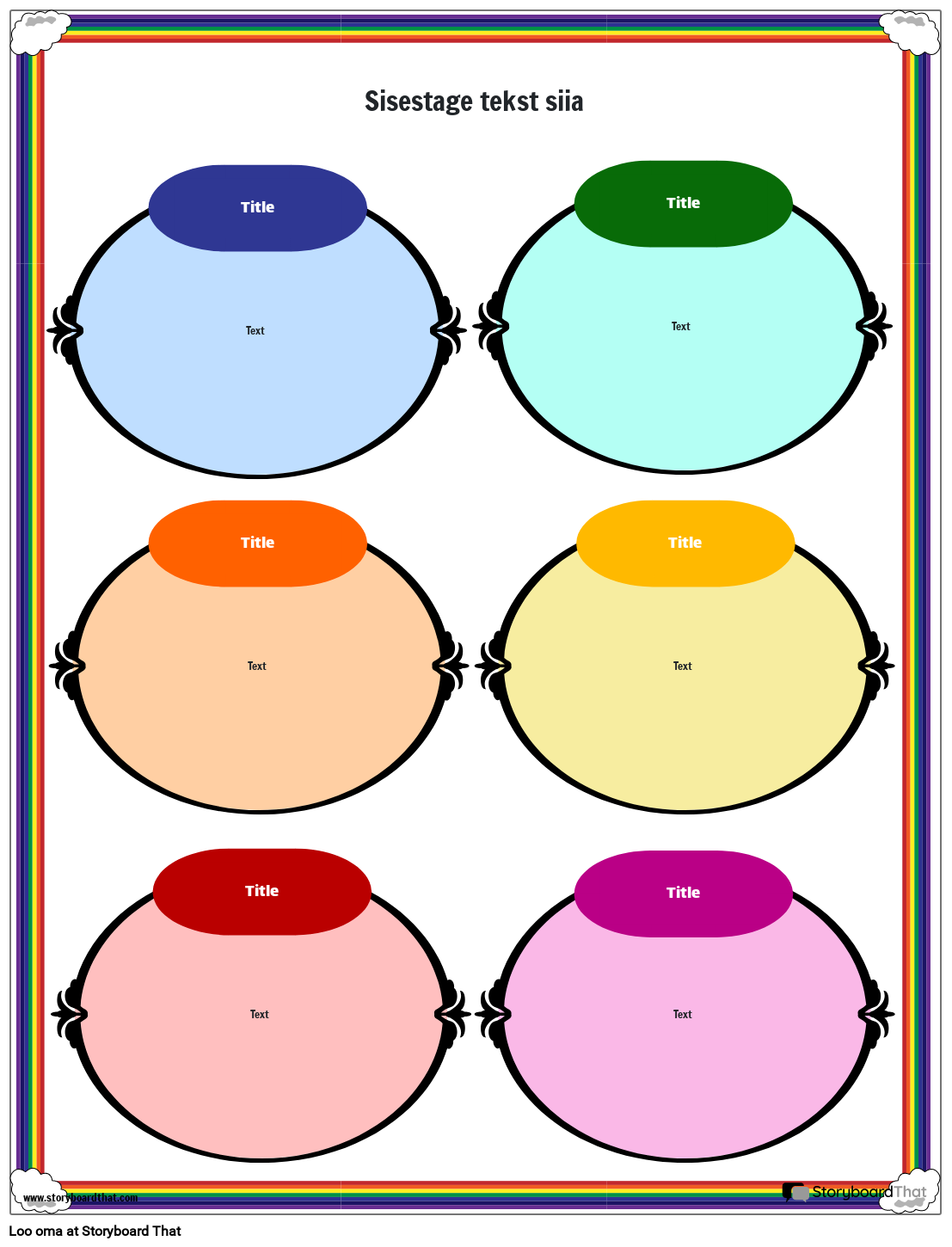 Värviline Ankurdiagrammi Tööleht