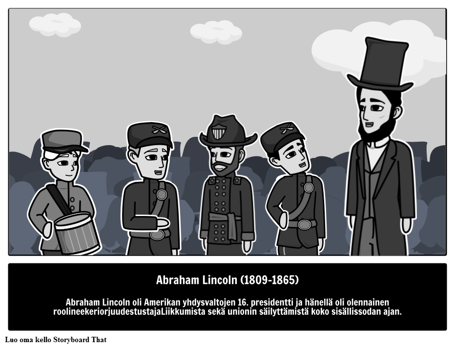 Esimerkki Abraham Lincolnin elämäkerrasta