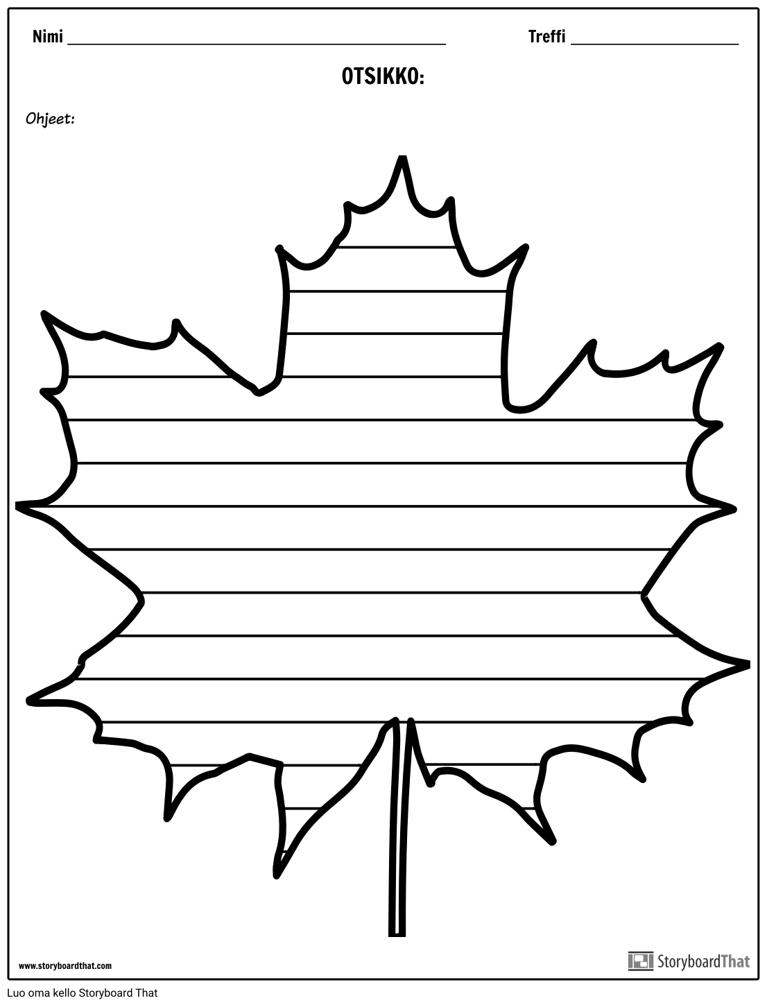 Luova Kirjoittaminen - Maple Leaf