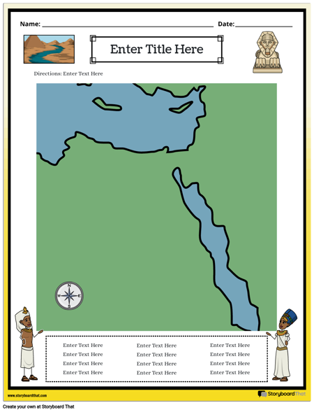 Muinaisen Egyptin Kartta