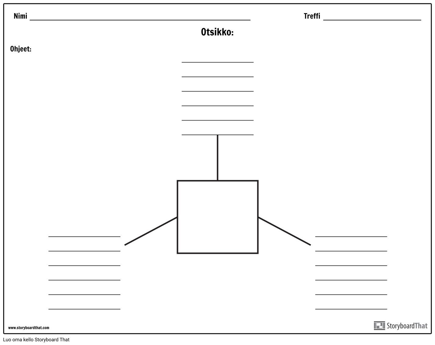 Spider Map with Lines - 3