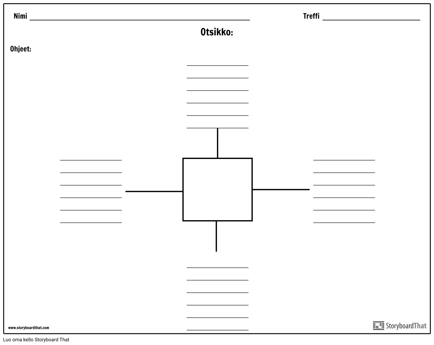 Spider Map with Lines - 4