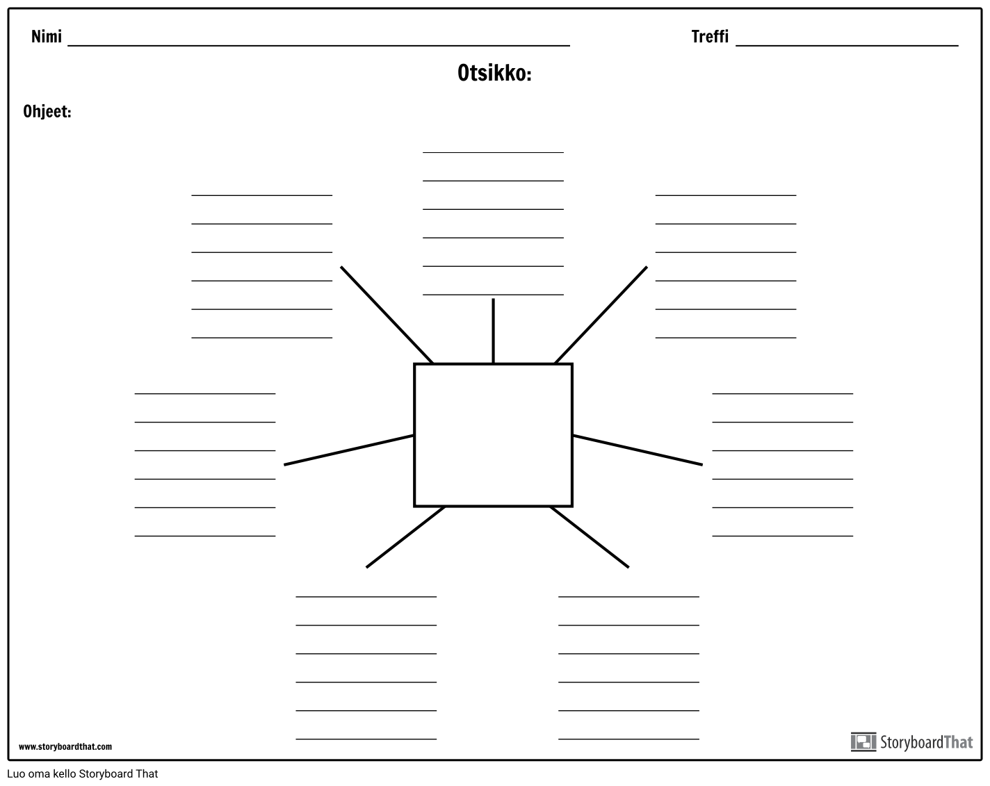 Spider Map with Lines - 7