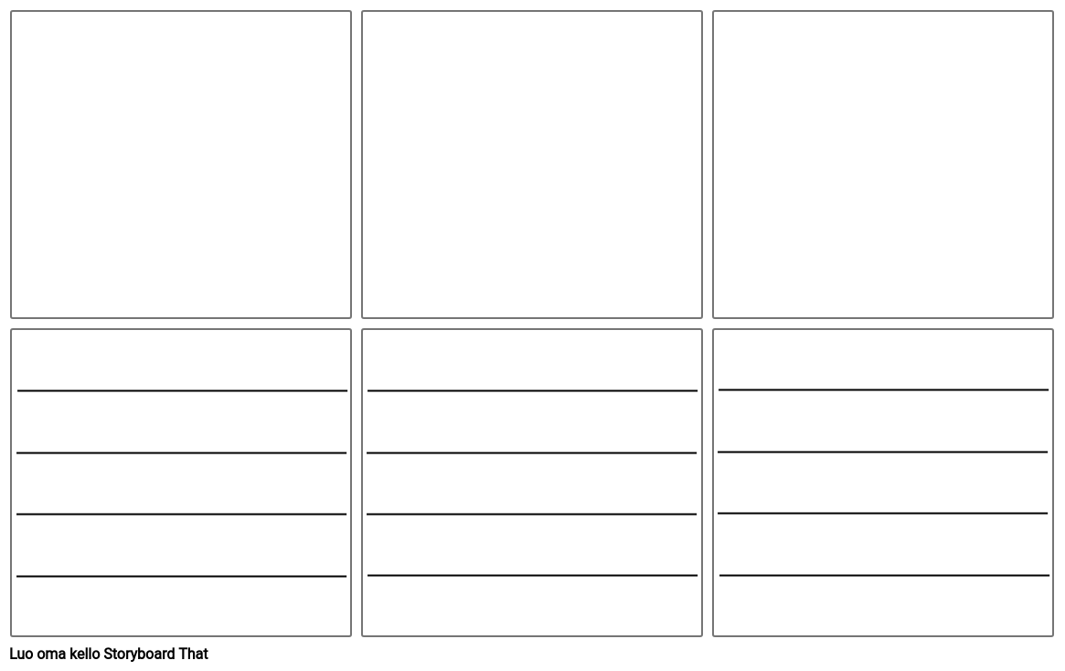 Tyhjä Kuvakäsikirjoitusmalli Linjoilla Storyboard