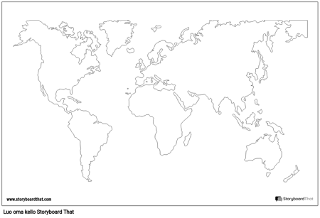 World Map Juliste